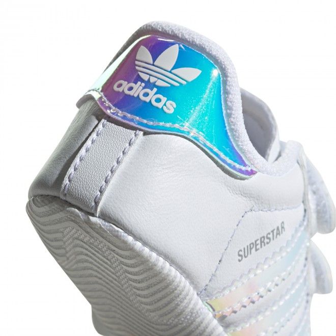 Sapatilhas Adidas Superstar Crib Bebé Branco Pele Bd8000