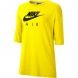 T-Shirt Nike W Air Top Feminino Amarelo Algodão Cj3105-731