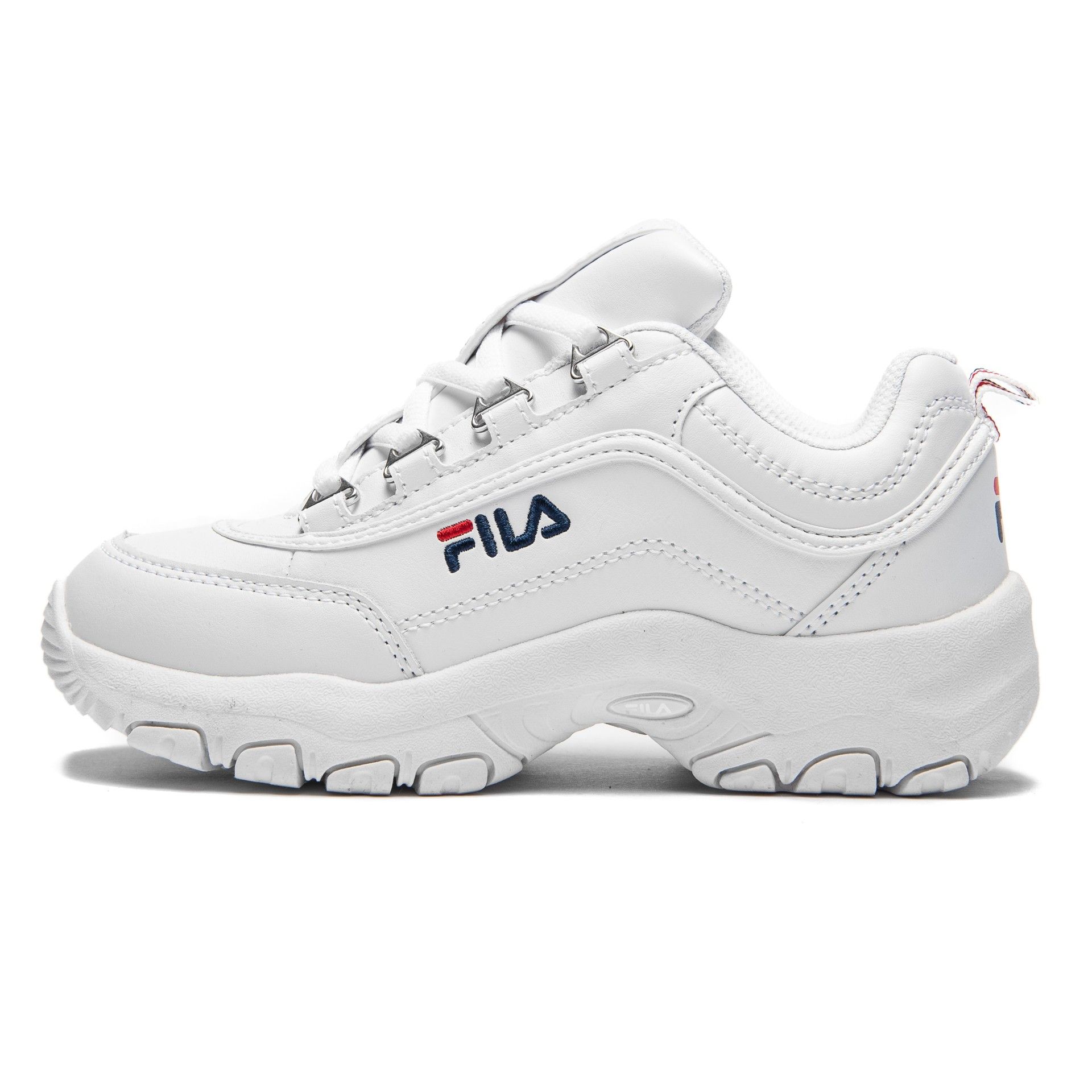 fila strada low white