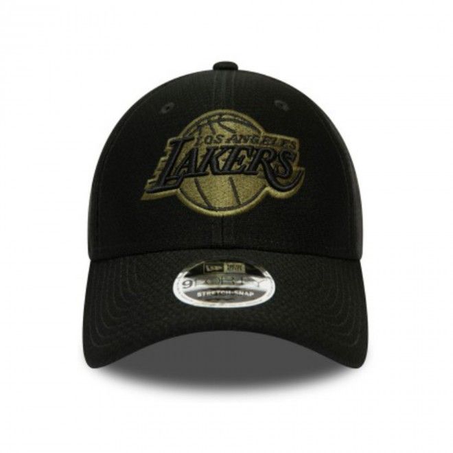 Boné New Era Los Angeles Lakers Tonal Black Stretch Snap 9Forty Cap 12489979