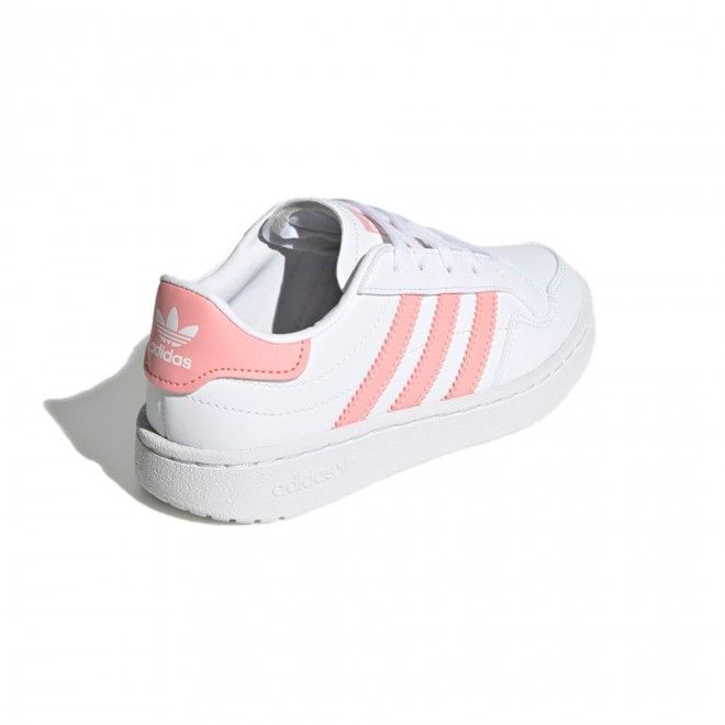Sapatilhas Adidas Team Court Criança Branco Rosa Sintético EF6823
