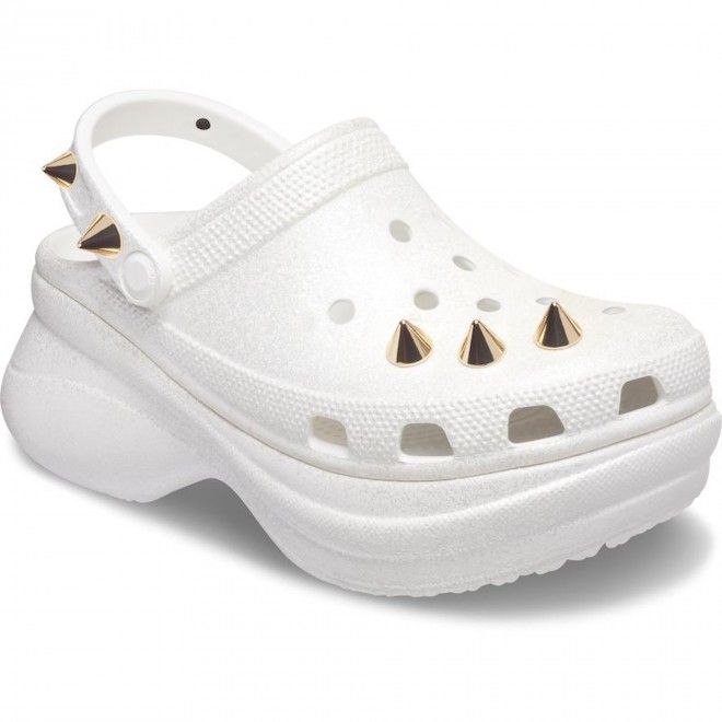 all white crocs