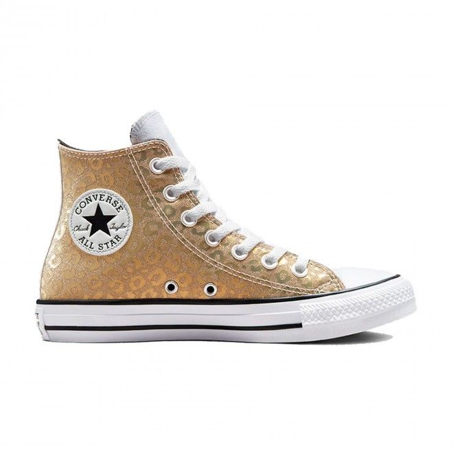 BOTA CHUCK TAYLOR LONA ALL STAR - FEMININA - DOURADA