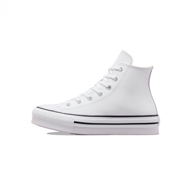 CONVERSE CHUCK TAYLOR ALL STAR LIFT PLATFORM LEATHER | OPTICAL WHITE A02486C