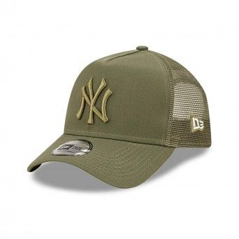 BONÉ OFICIAL NEW ERA NEW YORK YANKEES TONAL MESH GREEN A-FRAME TRUCKER CAP 60298763