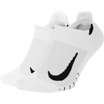 Meias Nike Multiplier Running No-Show Socks (2 Pares) Sx7554-100